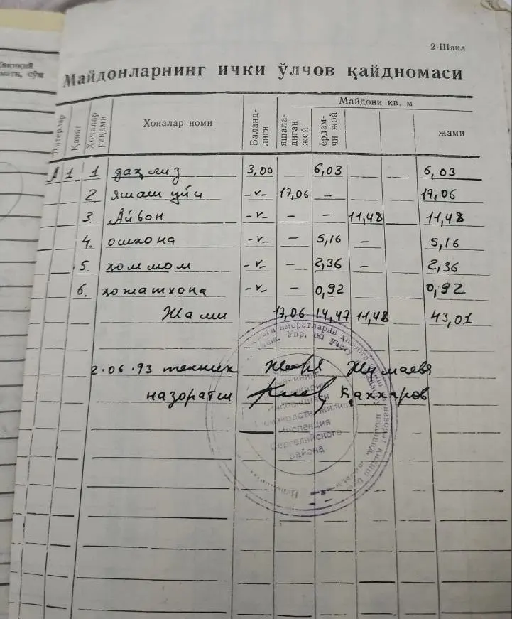 Квартира, 1 комн., 43 м², 1/5 эт., Сергелийский, Малика — фото 7