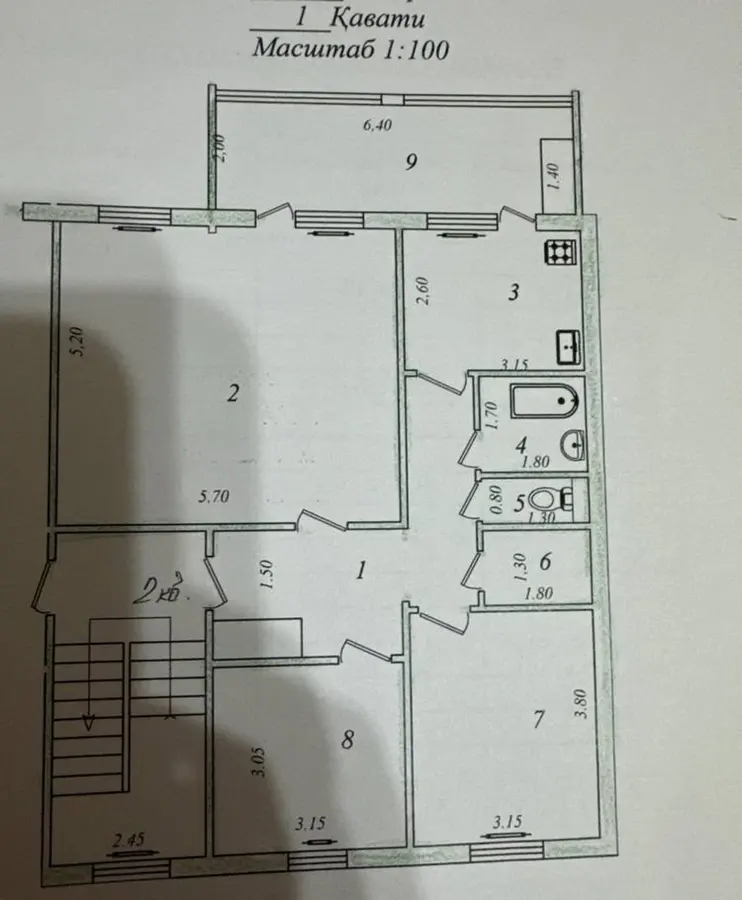 Шикарный дом, 5 комн., 97 м², Юнусабадский, Юнусобод 18 квартал 16 — фото 9